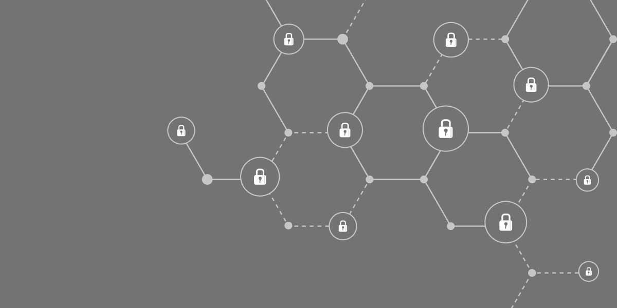 A series of interconnected locks and barriers, zero trust network access concept