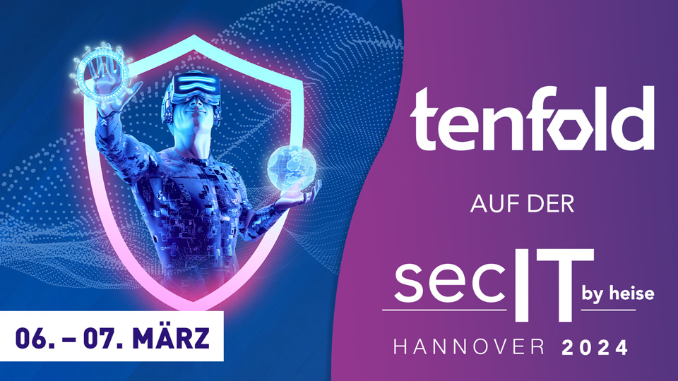 secIT 2024 Banner mit tenfold Logo